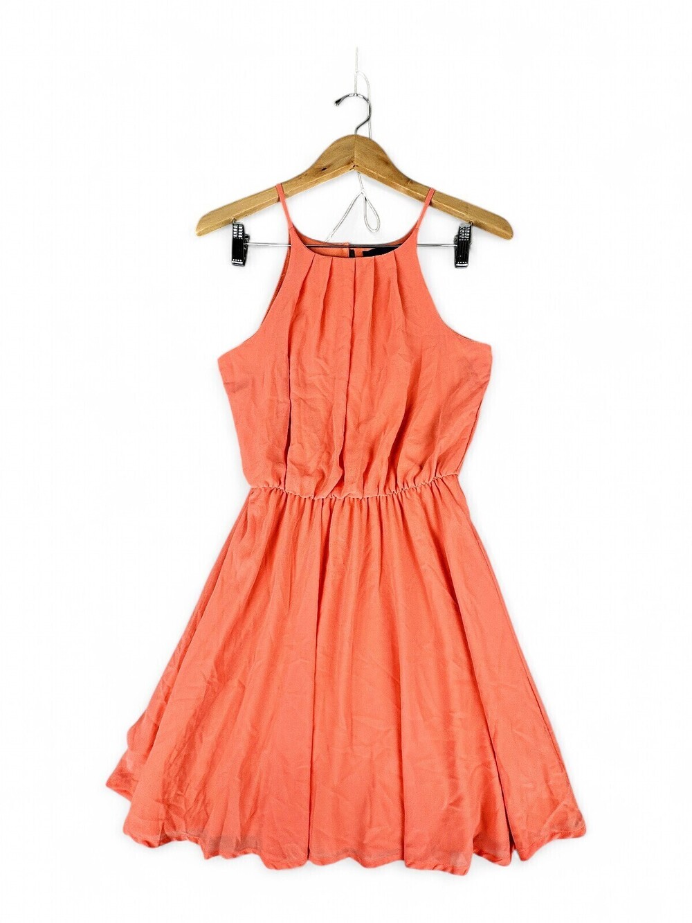 Blue Rain Coral Halter‎ Midi Dress Size M